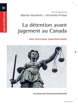 cover image of La détention avant jugement